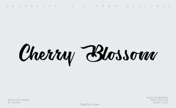 Cherry Blossom Font