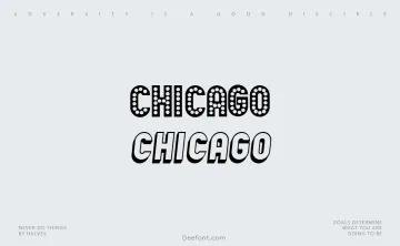 Chicago Typeface