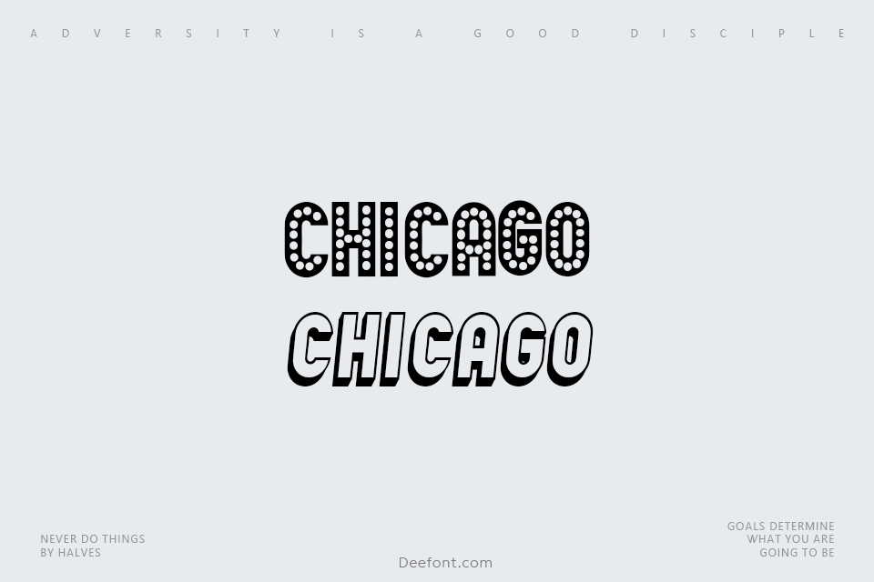 Chicago Font