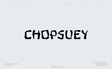 ChopsUey Font