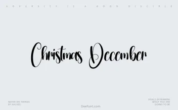 Christmas December Font