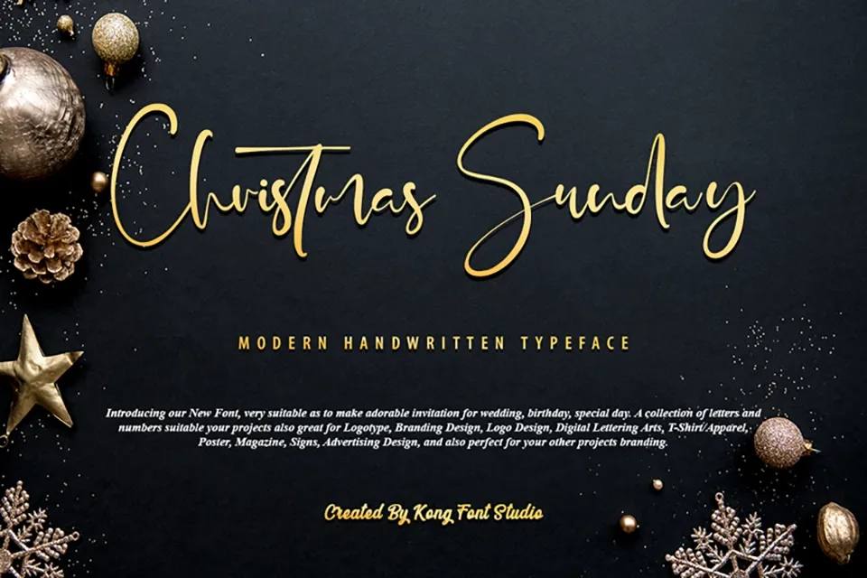 Christmas Sunday Font