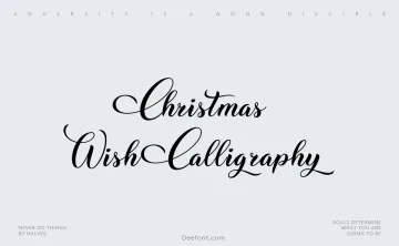 Christmas Wish Calligraphy Font