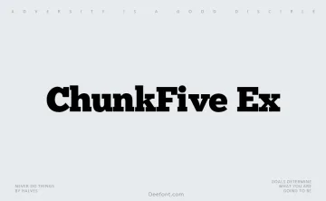 ChunkFive Ex Font
