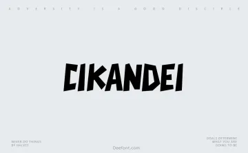Cikandei Font
