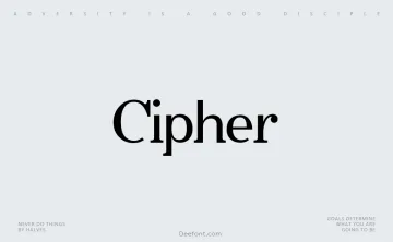 Cipher Font