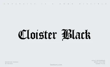 Cloister Black Font