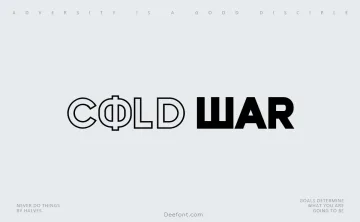 Cold War Font