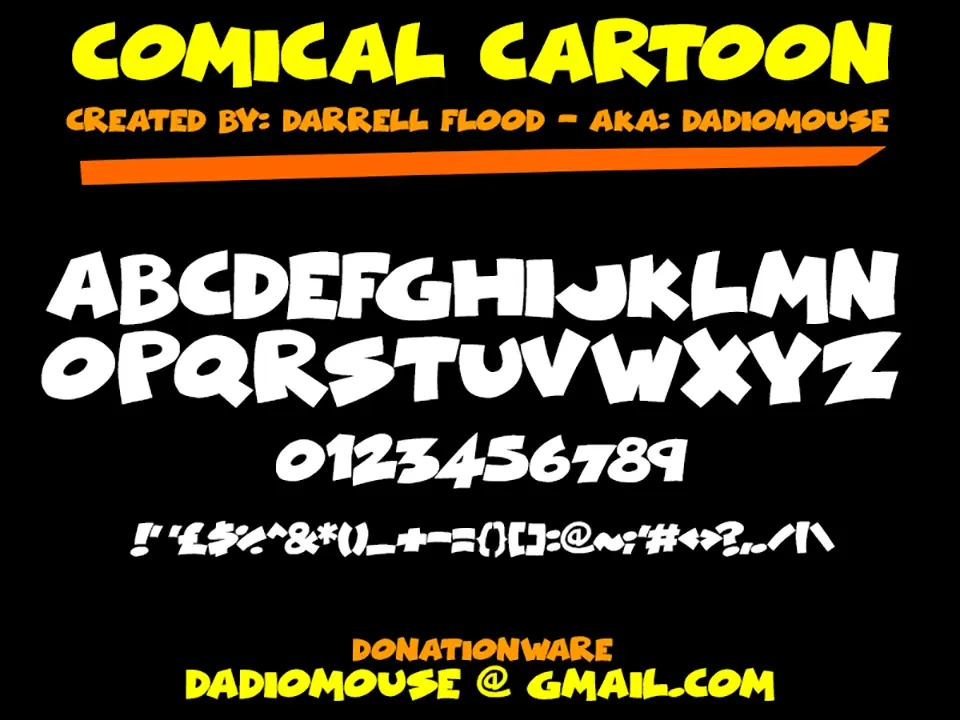 Comical Cartoon Font