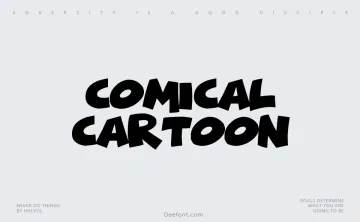 Comical Cartoon Font