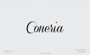 Coneria Script Font