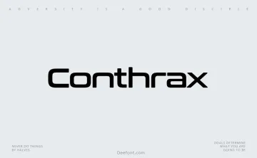 Conthrax Font