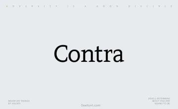Contra Font