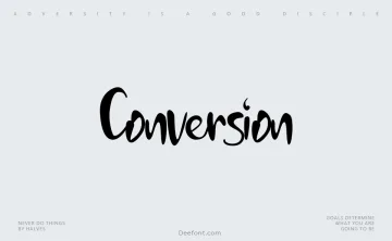 Conversion Font