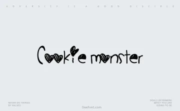 Cookie Monster Font