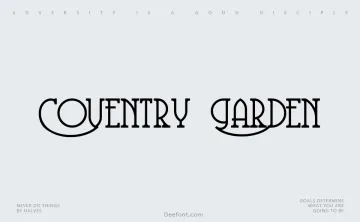 Coventry Garden Font