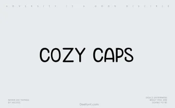 Cozy Caps Font