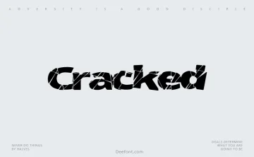 Cracked Font
