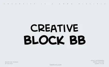 Creative Block BB Font