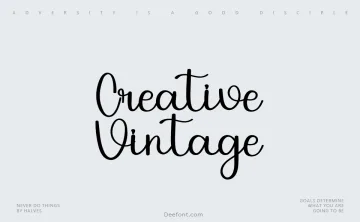 Creative Vintage Font