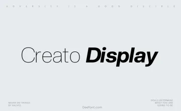 Creato Display Font Family