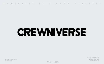 Crewniverse Font