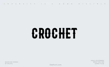 Crochet Font