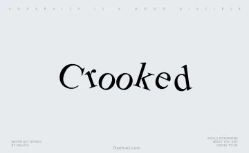 Crooked Font