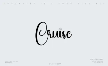 Cruise Font