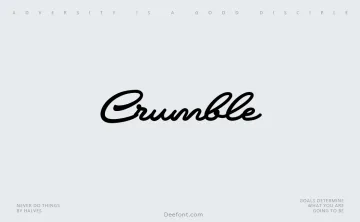 Crumble Font