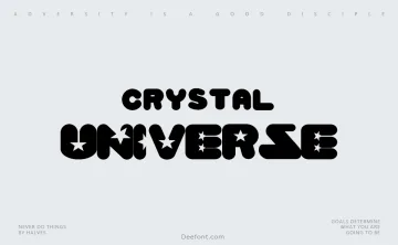 Crystal Universe Font