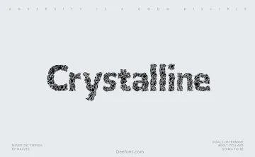 Crystalline Font