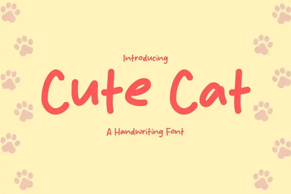 Cute Cat Font
