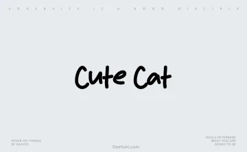 Cute Cat Font