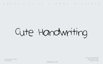 Cute Handwriting Font