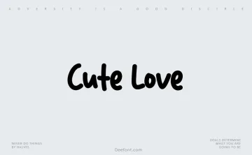Cute Love Typeface