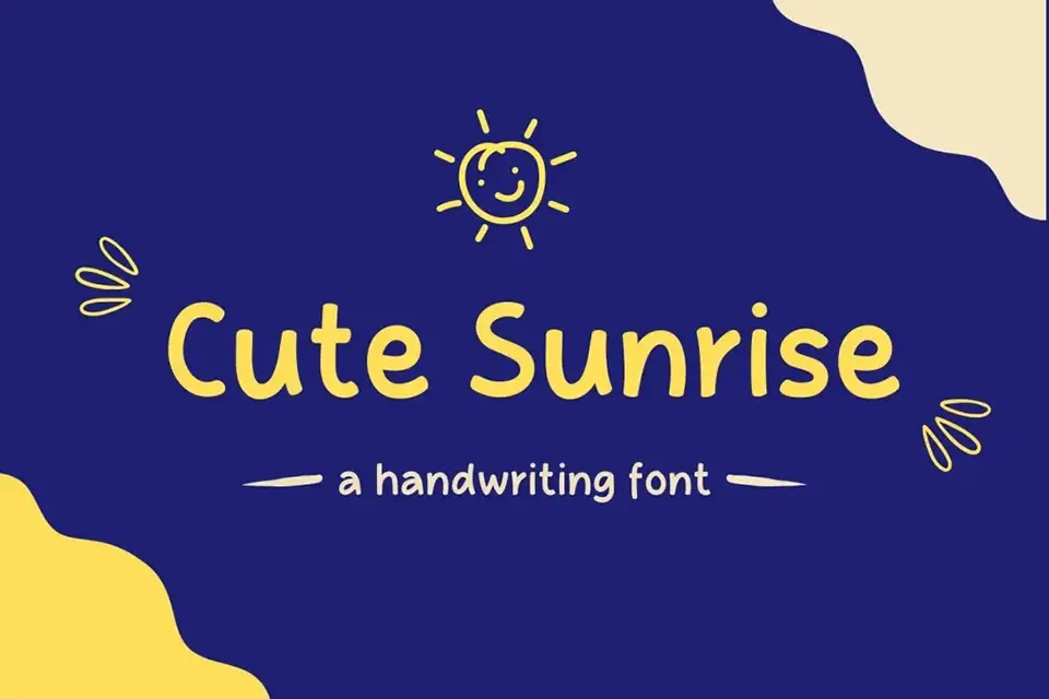 Cute Sunrise Font