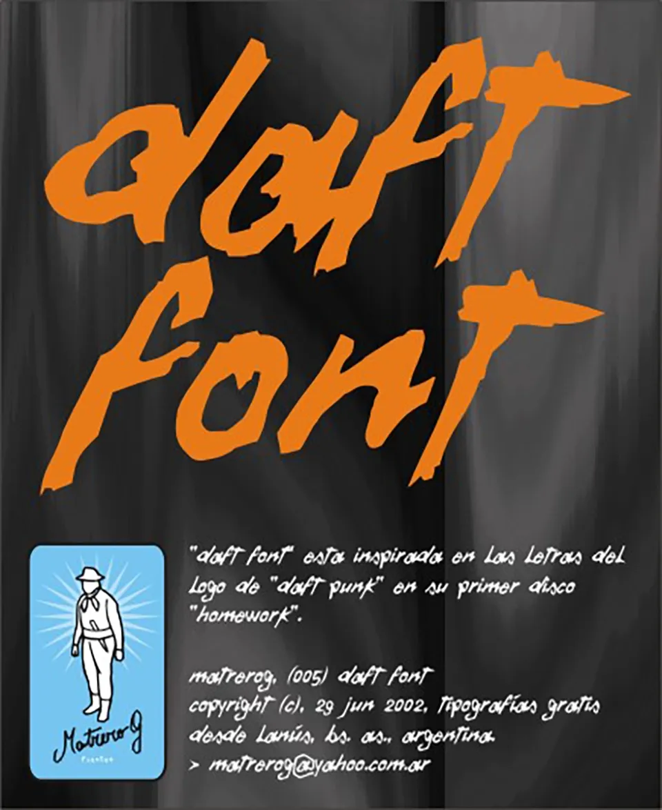 Daft Font Font