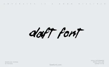 Daft Font Font