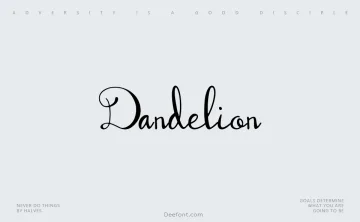 Dandelion Typeface