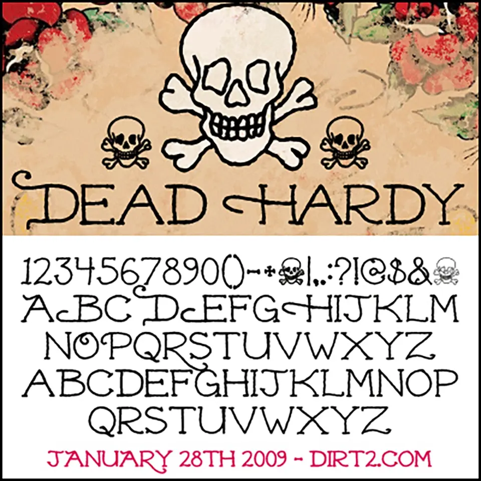 Dead Hardy Font