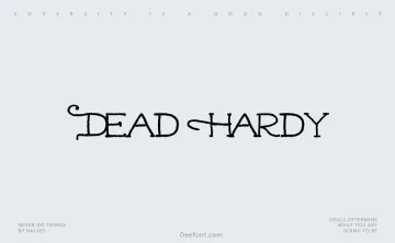 Dead Hardy Font