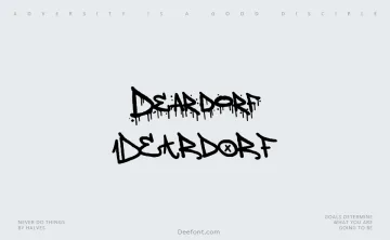 Deardorf Font