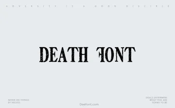Death Font Font