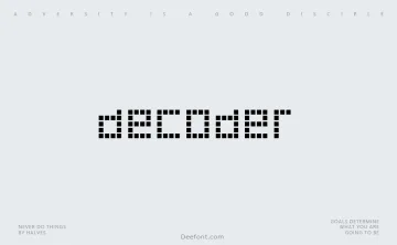 Decoder Font