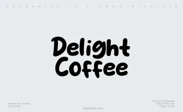 Delight Coffee Font