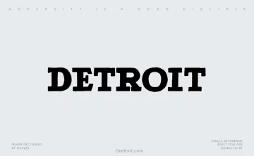 Detroit Font