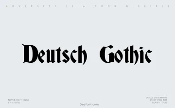Deutsch Gothic Font