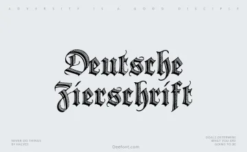 Deutsche Zierschrift Font