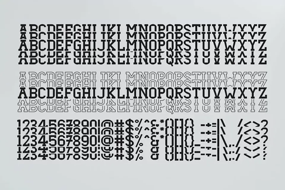 Dezire Stacked Font